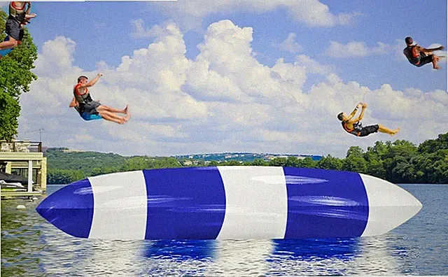 Inflatable Water Catapult Jump Blob with Air Pump for Fun Jumping Action